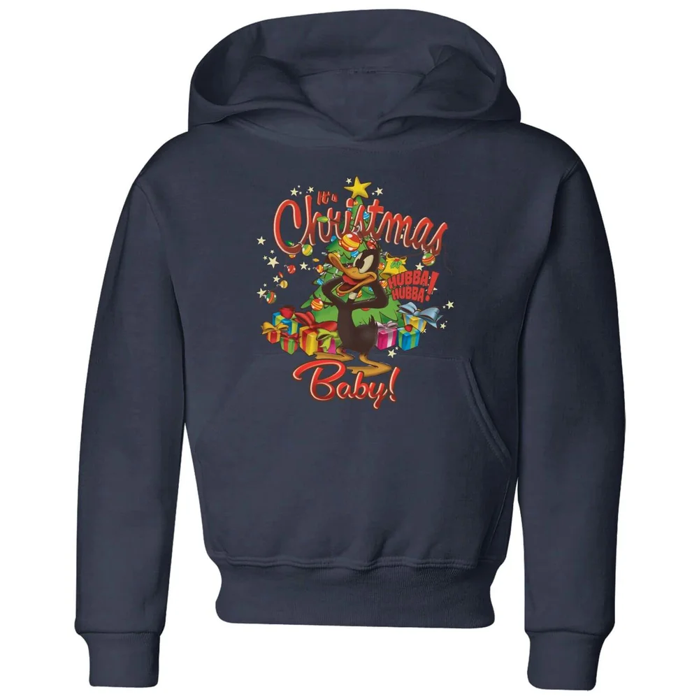 Looney Tunes Its Christmas Baby Kids' Christmas Hoodie - Navy - 134/140 (9-10 jaar) Afbeelding 1
