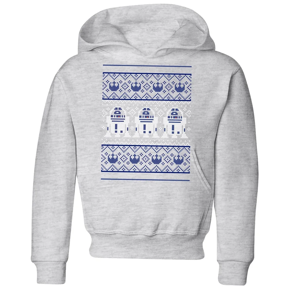 Star Wars R2-D2 Knit Kids' Christmas Hoodie - Grey - 98/104 (3-4 jaar) Afbeelding 1