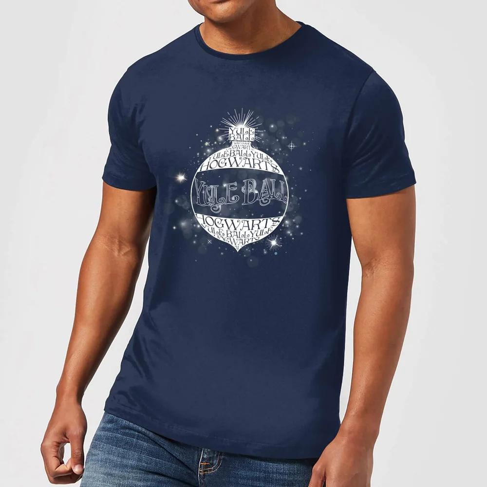 Harry Potter Yule Ball Baubel kerst t-shirt - Navy - S Afbeelding 1
