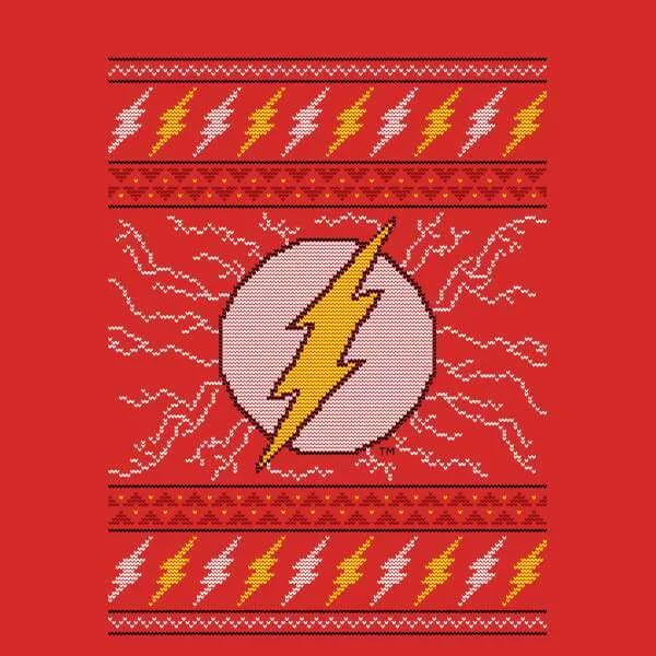 DC Flash Knit Christmas Jumper - Red