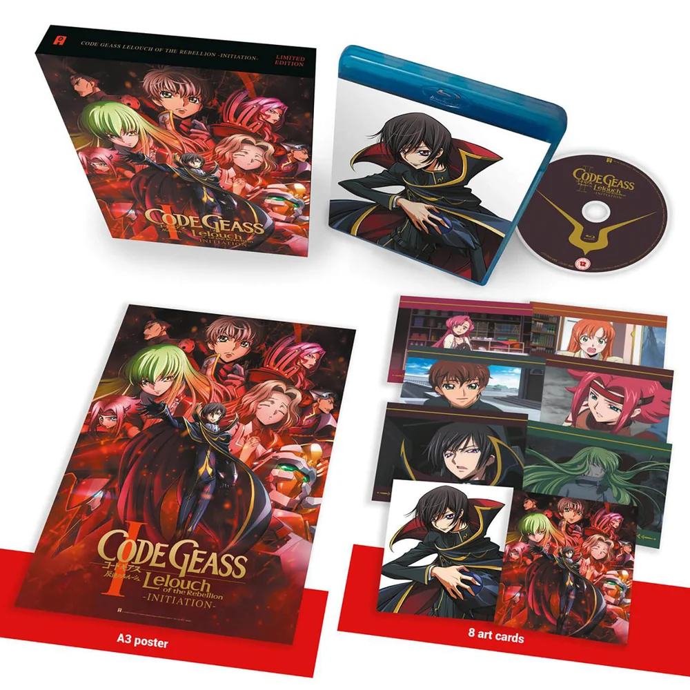 Code Geass: Lelouch of the Rebellion I - Initiation Collectors Editie (beperkt tot 500 exemplaren) Blu-ray Afbeelding 1