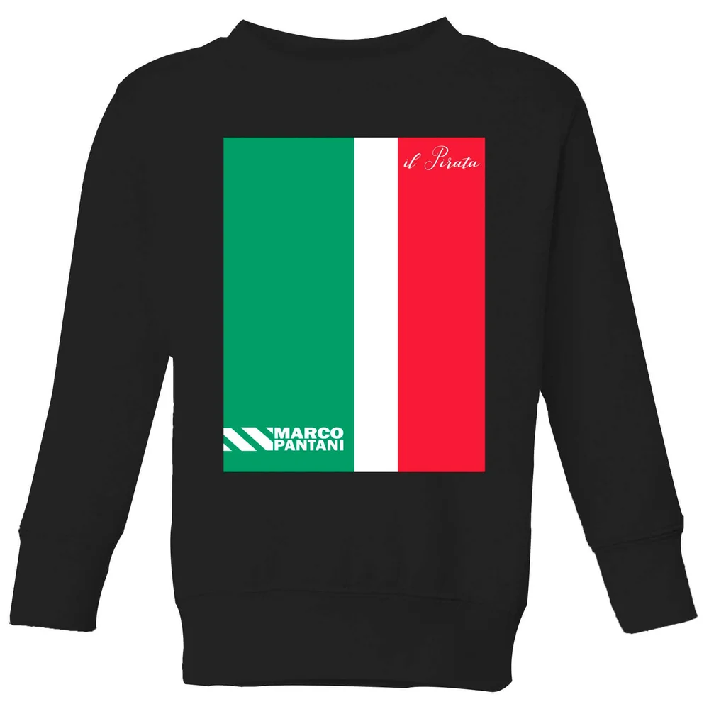 Summit Finish Pantani Il Pirata Kids' Sweatshirt - Black - 98/104 (3-4 jaar) - Zwart Afbeelding 1