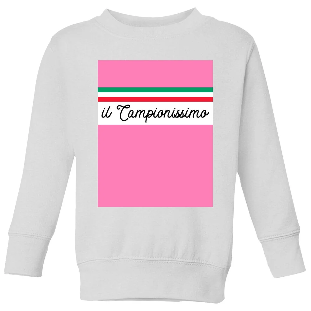 Summit Finish Il Campionissimo Kids' Sweatshirt - White - 98/104 (3-4 jaar) - Wit Afbeelding 1