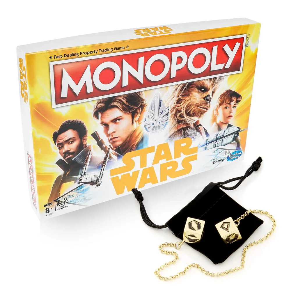 Star Wars Limited Edition Han Solo Collectable Dobbelstenen & Solo Monopoly Bundel Afbeelding 1
