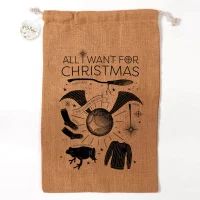 Harry Potter All I Want for Christmas jute kerstzak