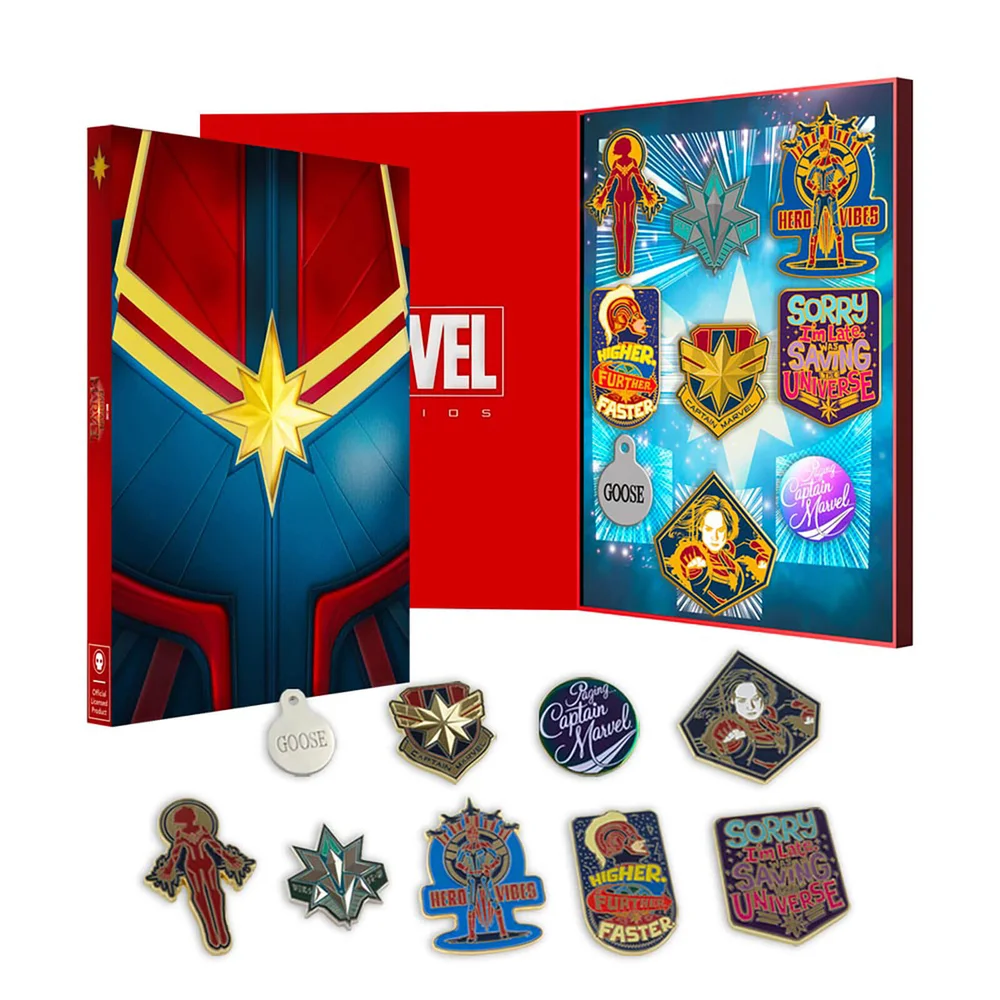 Captain Marvel Zavvi Exclusive Limited Pin Set Afbeelding 1