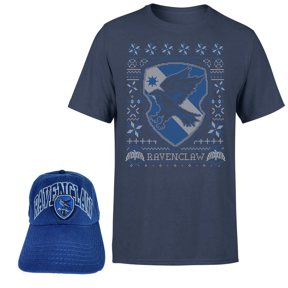 Harry Potter Ravenclaw T-shirt en pet bundel - Navy - Heren - S Afbeelding 1