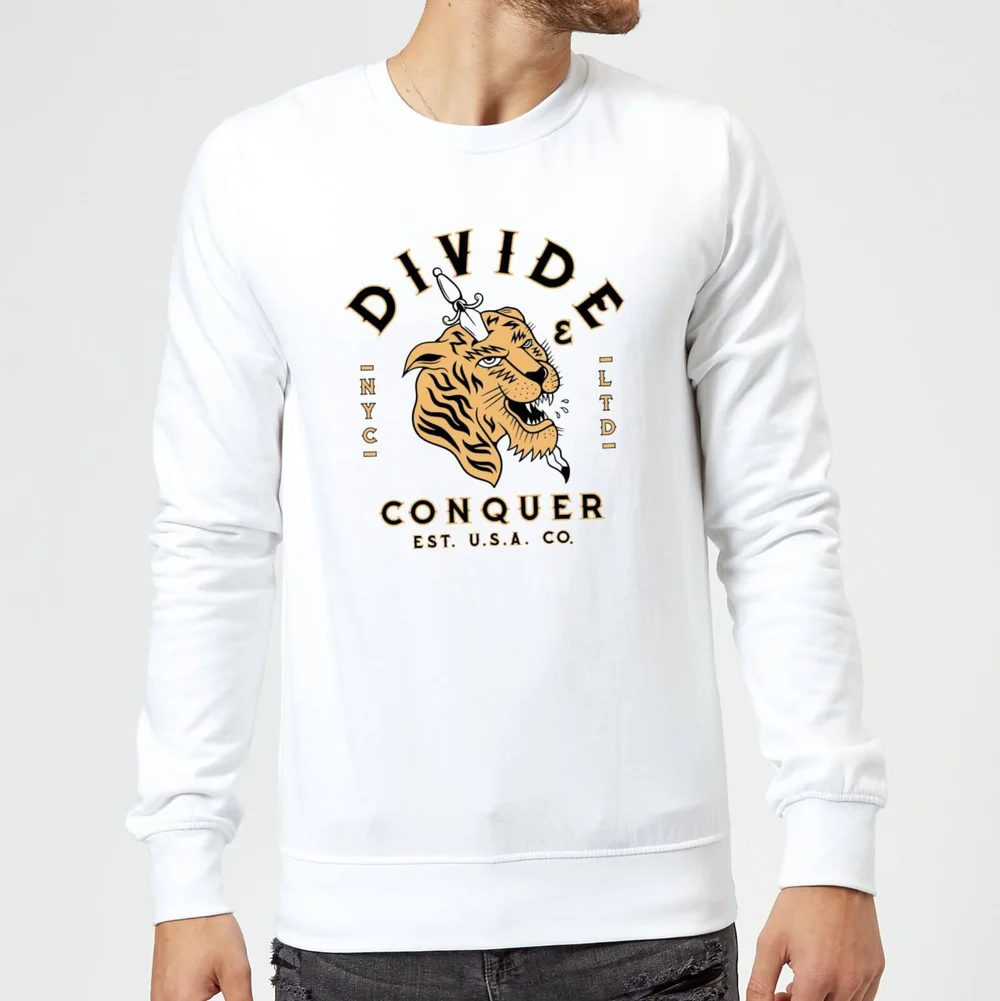 Tiger Tattoo Sweatshirt - White - M Afbeelding 1
