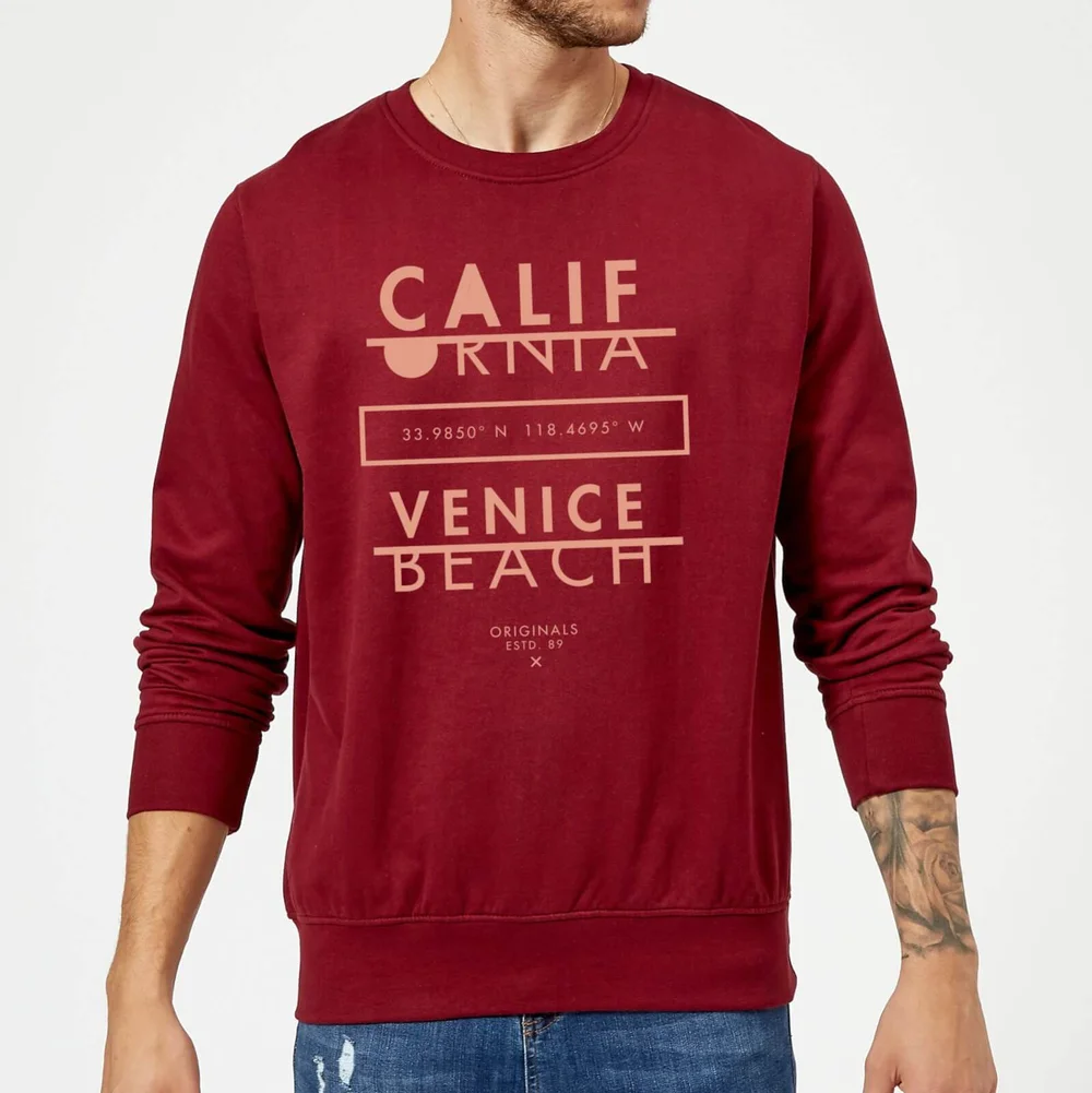 Venice Beach Sweatshirt - Burgundy - L Afbeelding 1