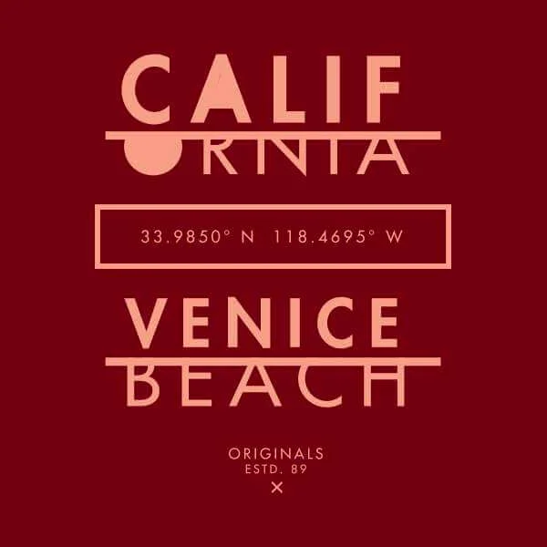 Venice Beach Sweatshirt - Burgundy