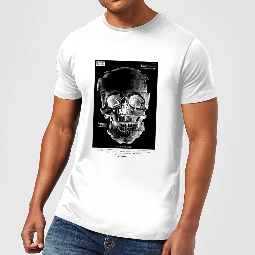Distorted Skull Men's T-Shirt - White - M Afbeelding 1