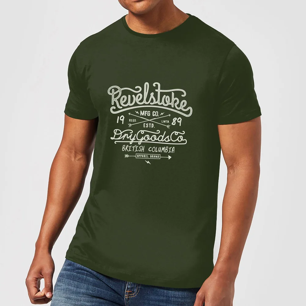 Revelstokes Men's T-Shirt - Forest Green - S Afbeelding 1