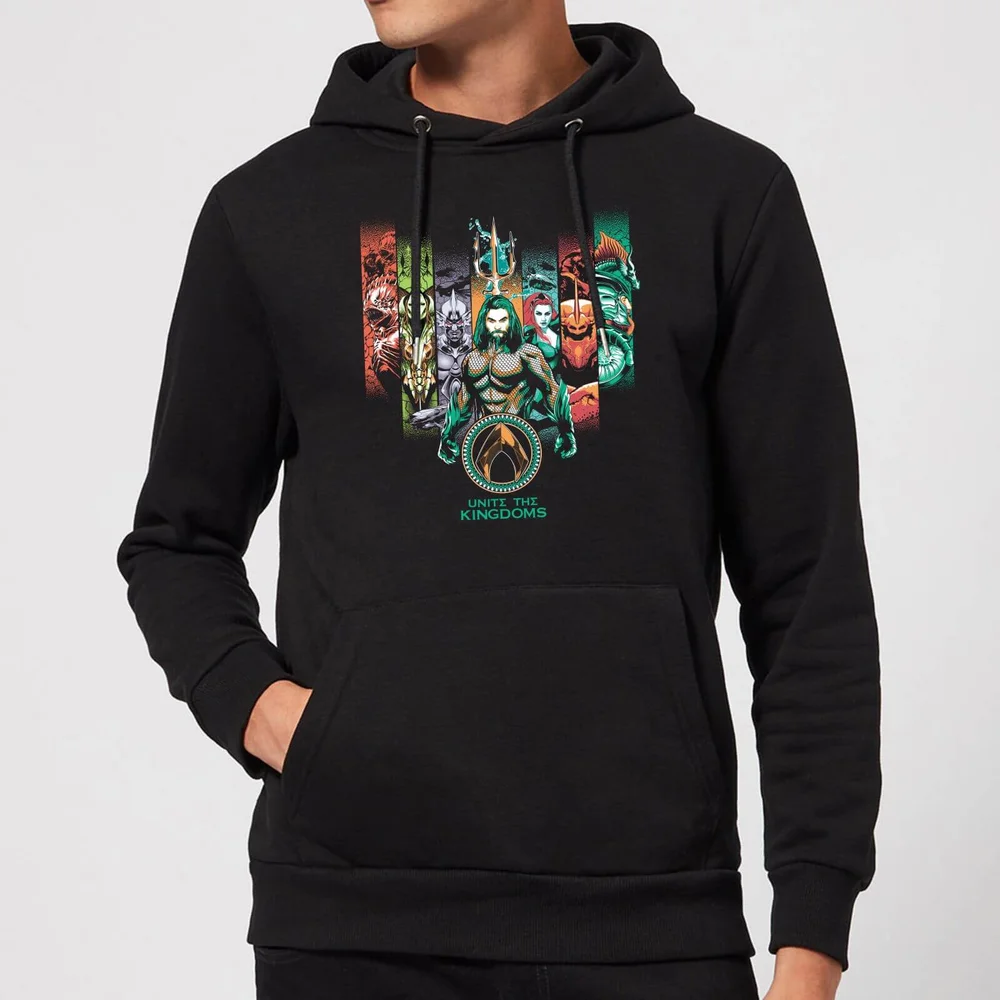 Aquaman Unite The Kingdoms hoodie - Zwart - S Afbeelding 1