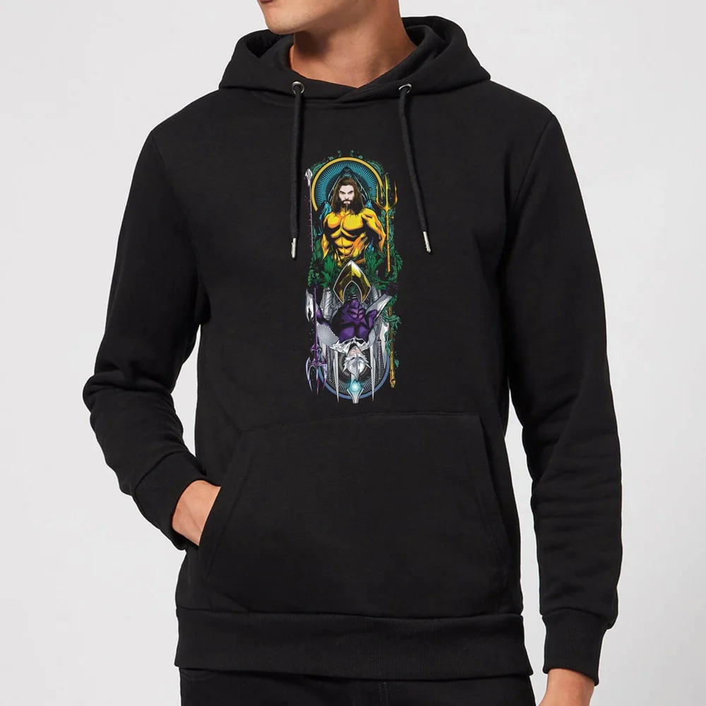 Aquaman and Ocean Master hoodie - Zwart - S Afbeelding 1