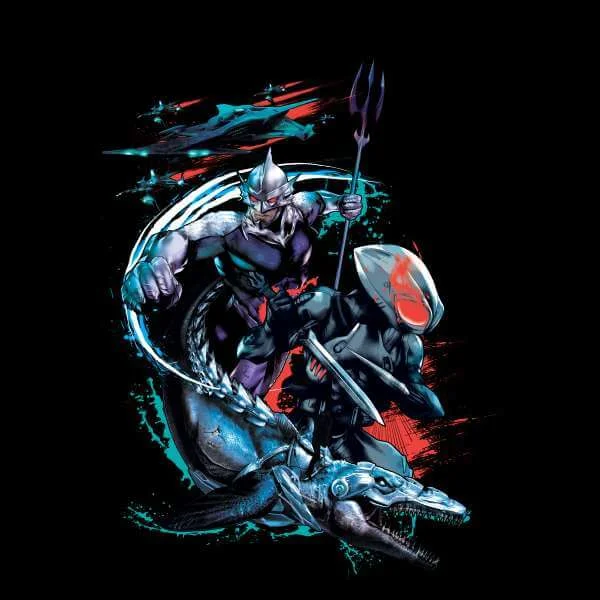 Aquaman Black Manta & Ocean Master trui - Zwart