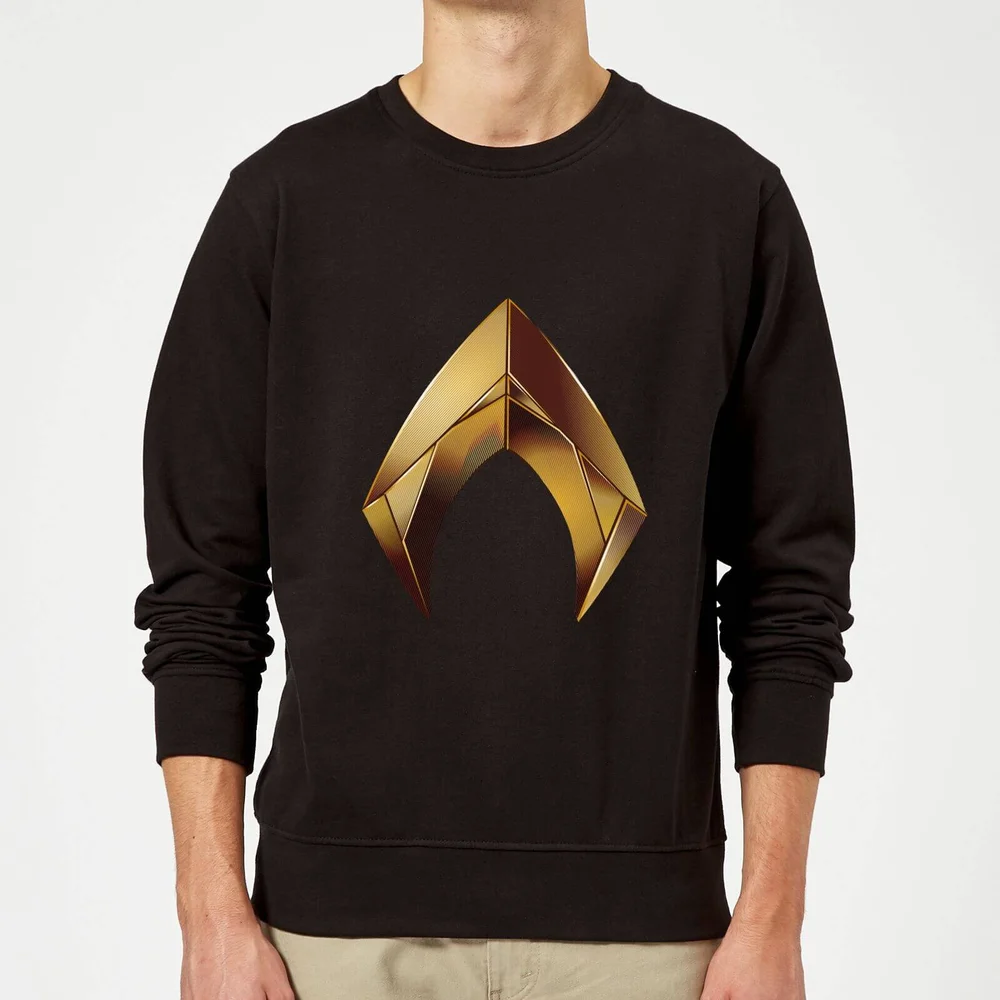 Aquaman Symbol trui - Zwart - S Afbeelding 1