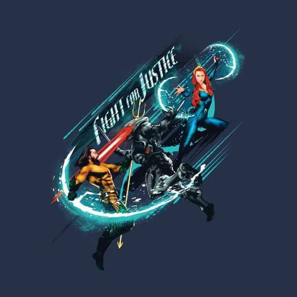 Aquaman Fight for Justice t-shirt - Navy