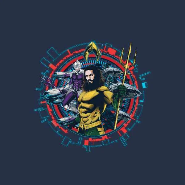 Aquaman Circular Portrait t-shirt - Navy