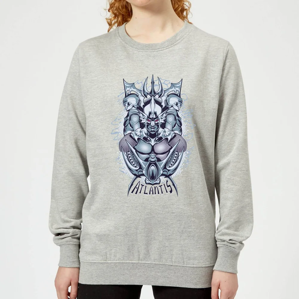 Aquaman Atlantis Seven Kingdoms dames trui - Grijs - 3XL - Grijs Afbeelding 1