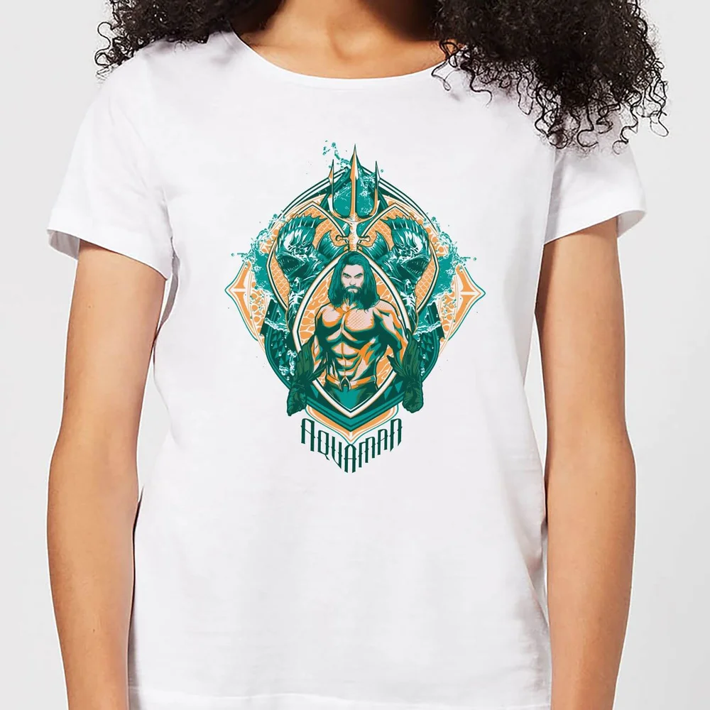 Aquaman Seven Kingdoms dames t-shirt - Wit - XS Afbeelding 1