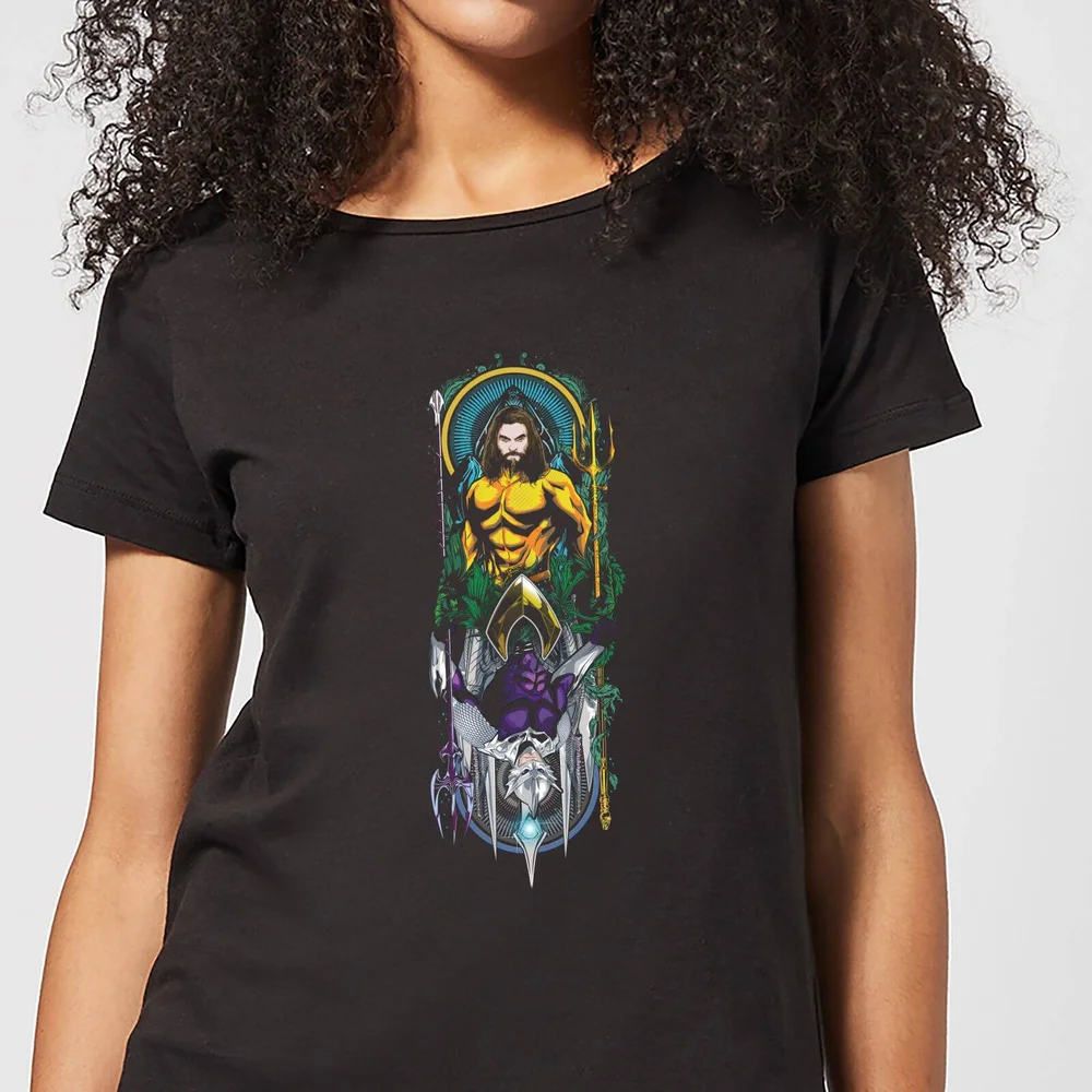 Aquaman and Ocean Master dames t-shirt - Zwart - XS Afbeelding 1