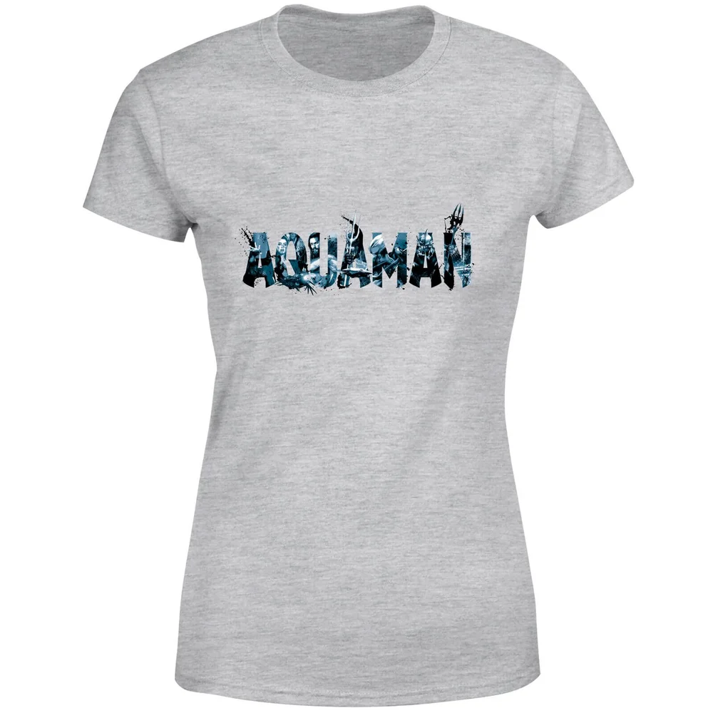 Aquaman Chest Logo dames t-shirt - Grijs - XS Afbeelding 1