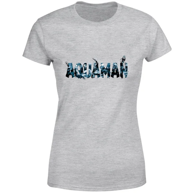 Aquaman Chest Logo dames t-shirt - Grijs