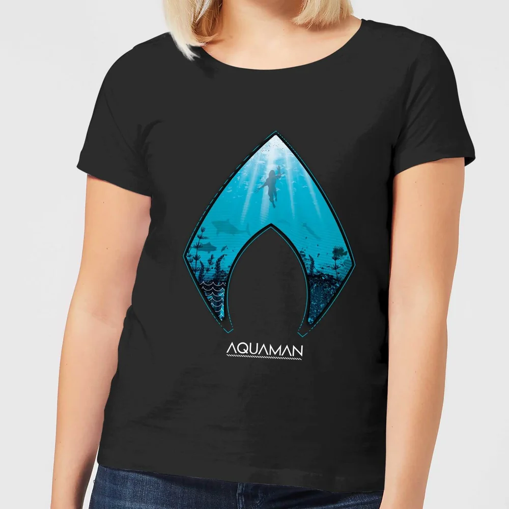 Aquaman Deep dames t-shirt - Zwart - XS Afbeelding 1