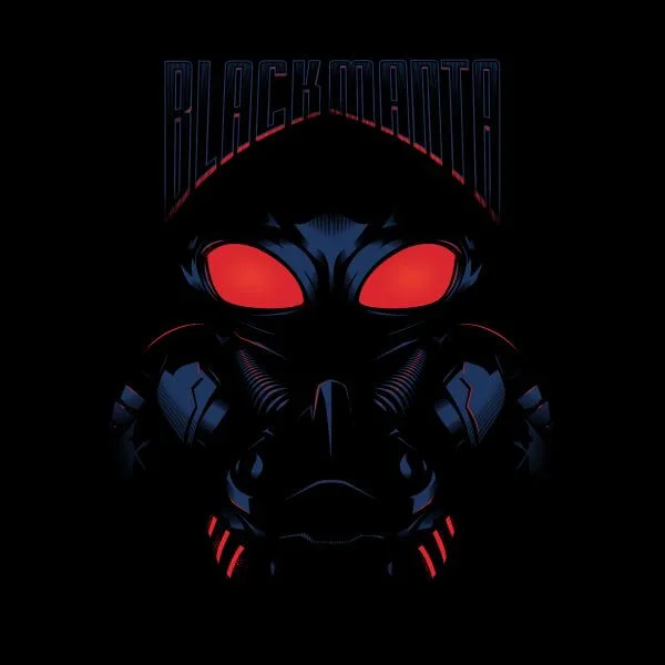 Aquaman Black Manta dames t-shirt - Zwart