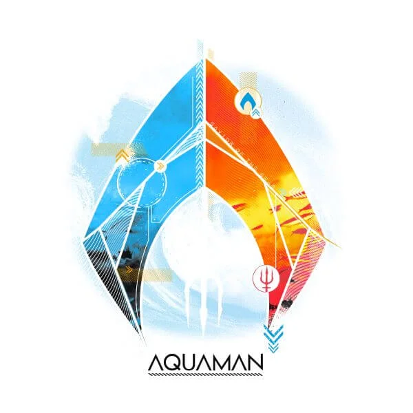 Aquaman Back To The Beach dames t-shirt - Wit