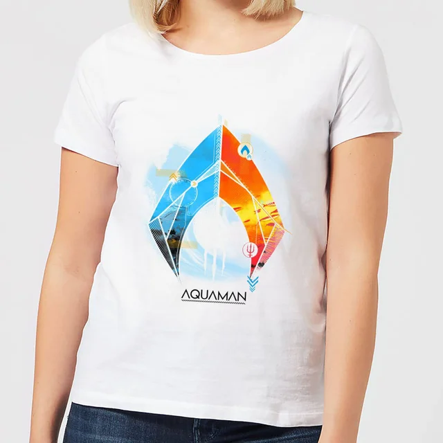 Aquaman Back To The Beach dames t-shirt - Wit