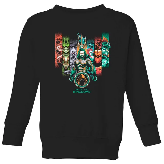 Aquaman Unite The Kingdoms kindertrui - Zwart