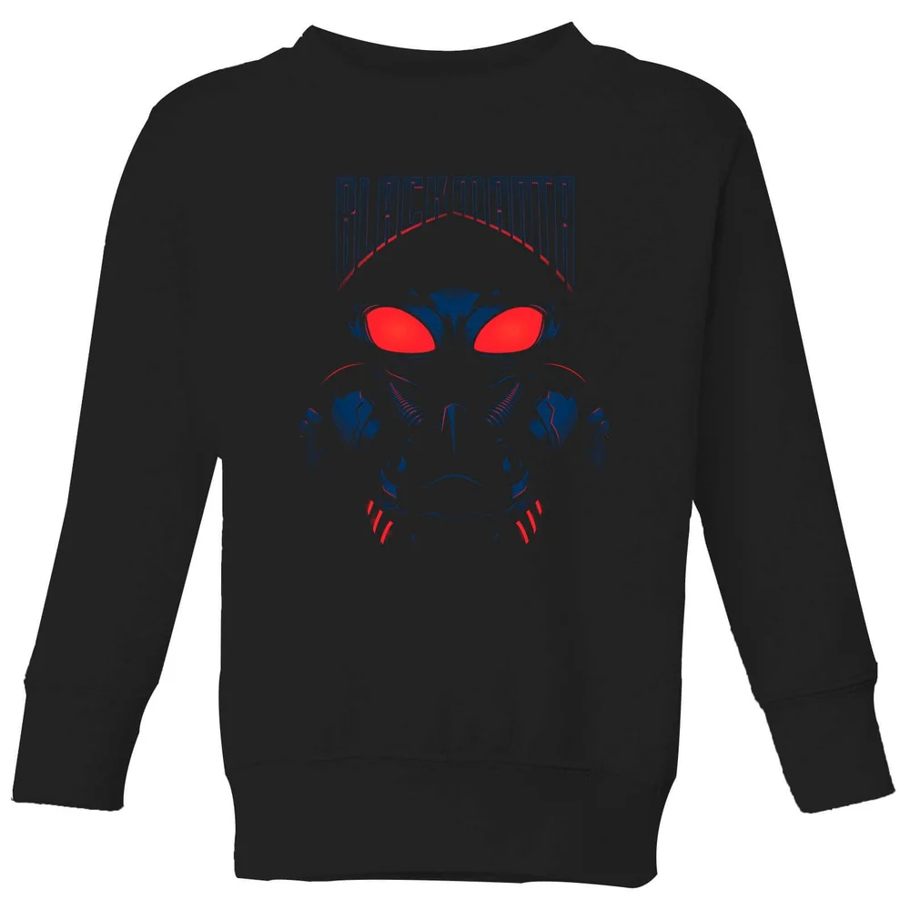 Aquaman Black Manta kindertrui - Zwart - 98/104 (3-4 jaar) Afbeelding 1