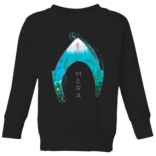 Aquaman Mera Logo kindertrui - Zwart
