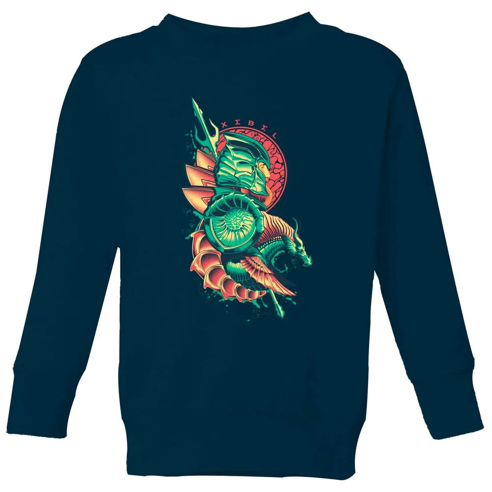 Aquaman Xebel kindertrui - Navy - 98/104 (3-4 jaar) Afbeelding 1
