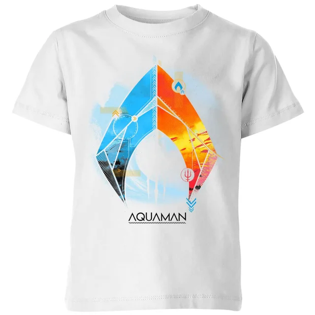Aquaman Back To The Beach kinder t-shirt - Wit