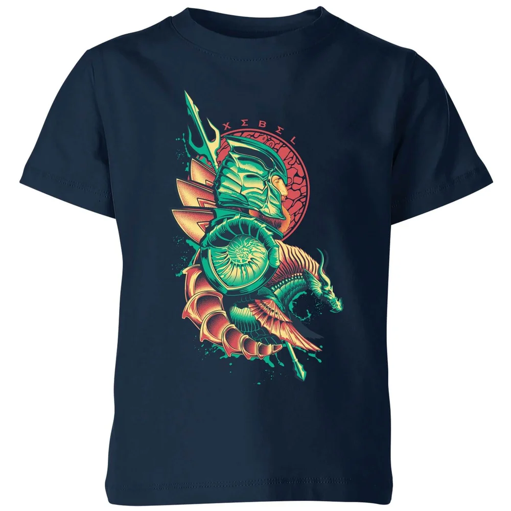 Aquaman Xebel kinder t-shirt - Navy - 98/104 (3-4 jaar) Afbeelding 1