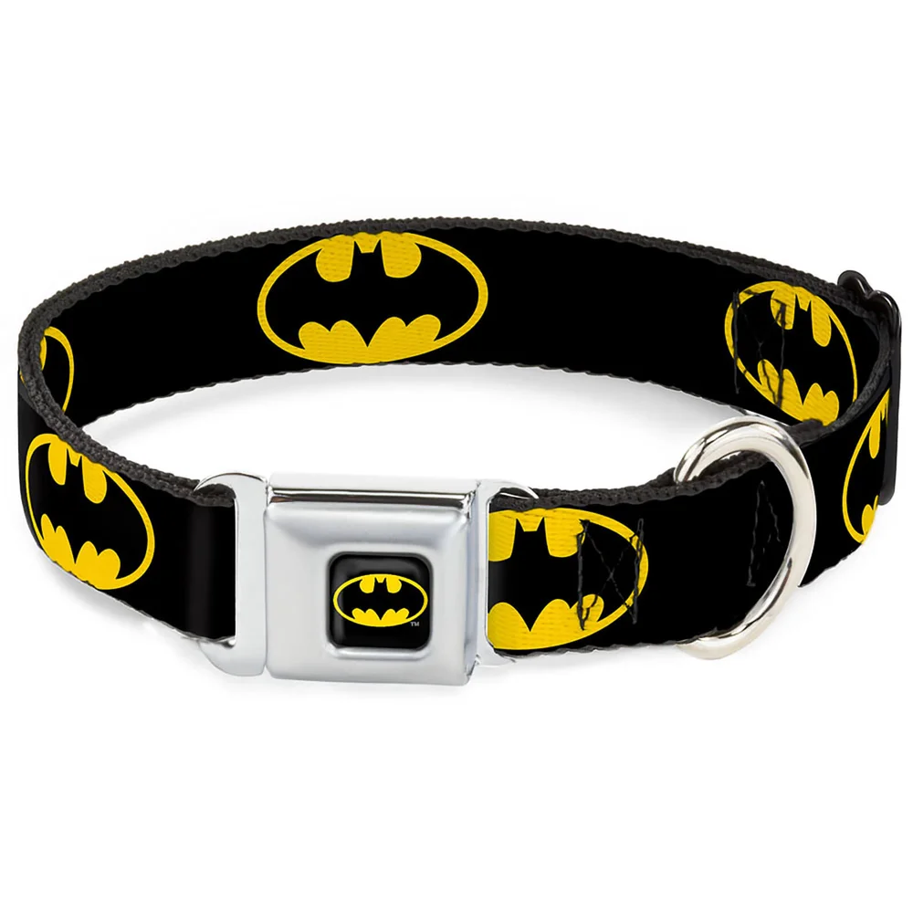 Buckle-Down DC Comics Batman Shield Dog Collar (Various Sizes) - S/13-18 Inches Afbeelding 1