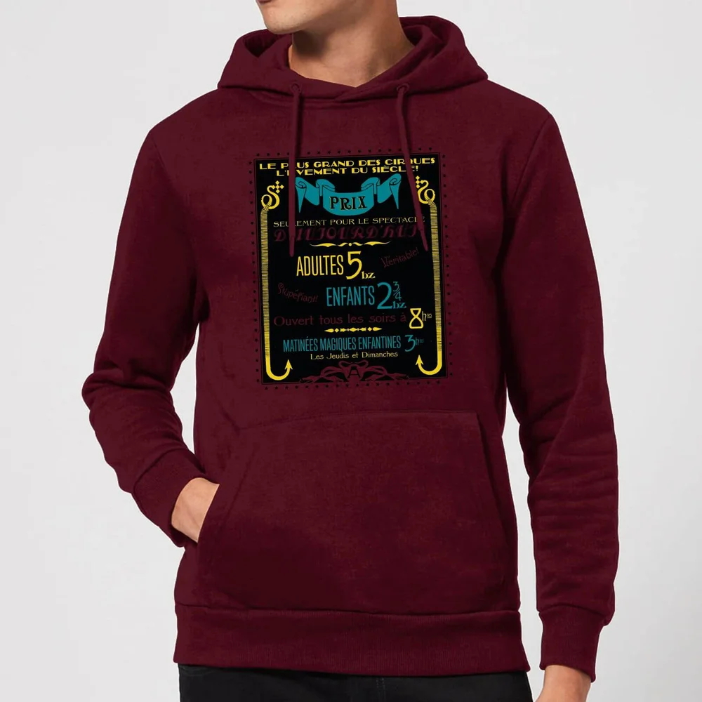 Fantastic Beasts Les Plus Grand Des Cirques hoodie - Wijnrood - XL Afbeelding 1