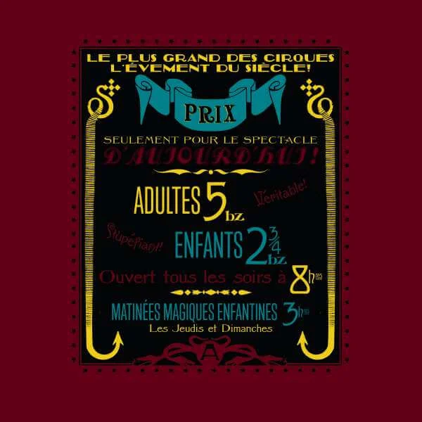 Fantastic Beasts Les Plus Grand Des Cirques t-shirt - Wijnrood