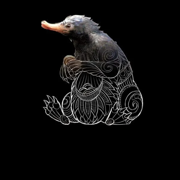 Fantastic Beasts Tribal Niffler dames t-shirt - Zwart