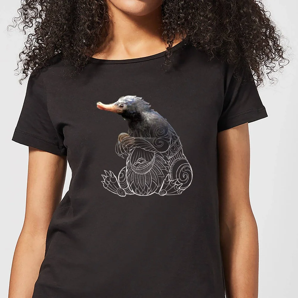 Fantastic Beasts Tribal Niffler dames t-shirt - Zwart - XS Afbeelding 1