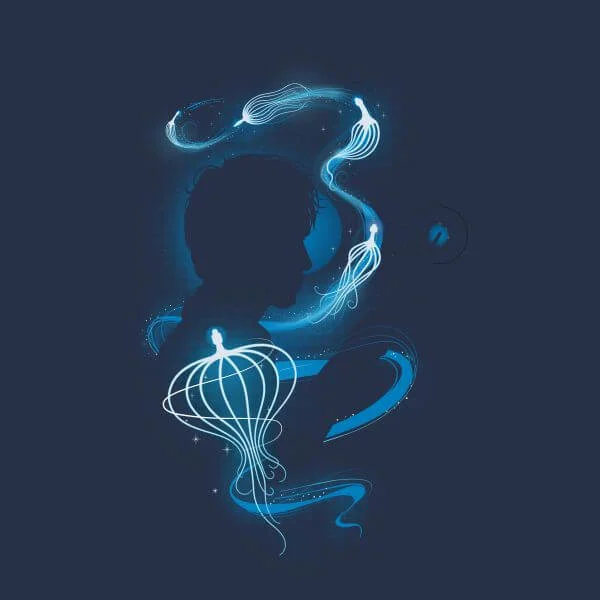 Fantastic Beasts Newt Silhouette dames t-shirt - Navy