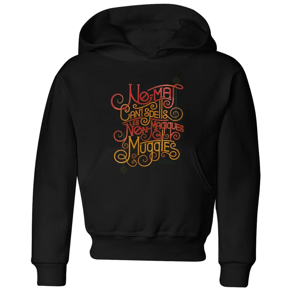 Fantastic Beasts No-Maj kinder hoodie - Zwart - 98/104 (3-4 jaar) Afbeelding 1