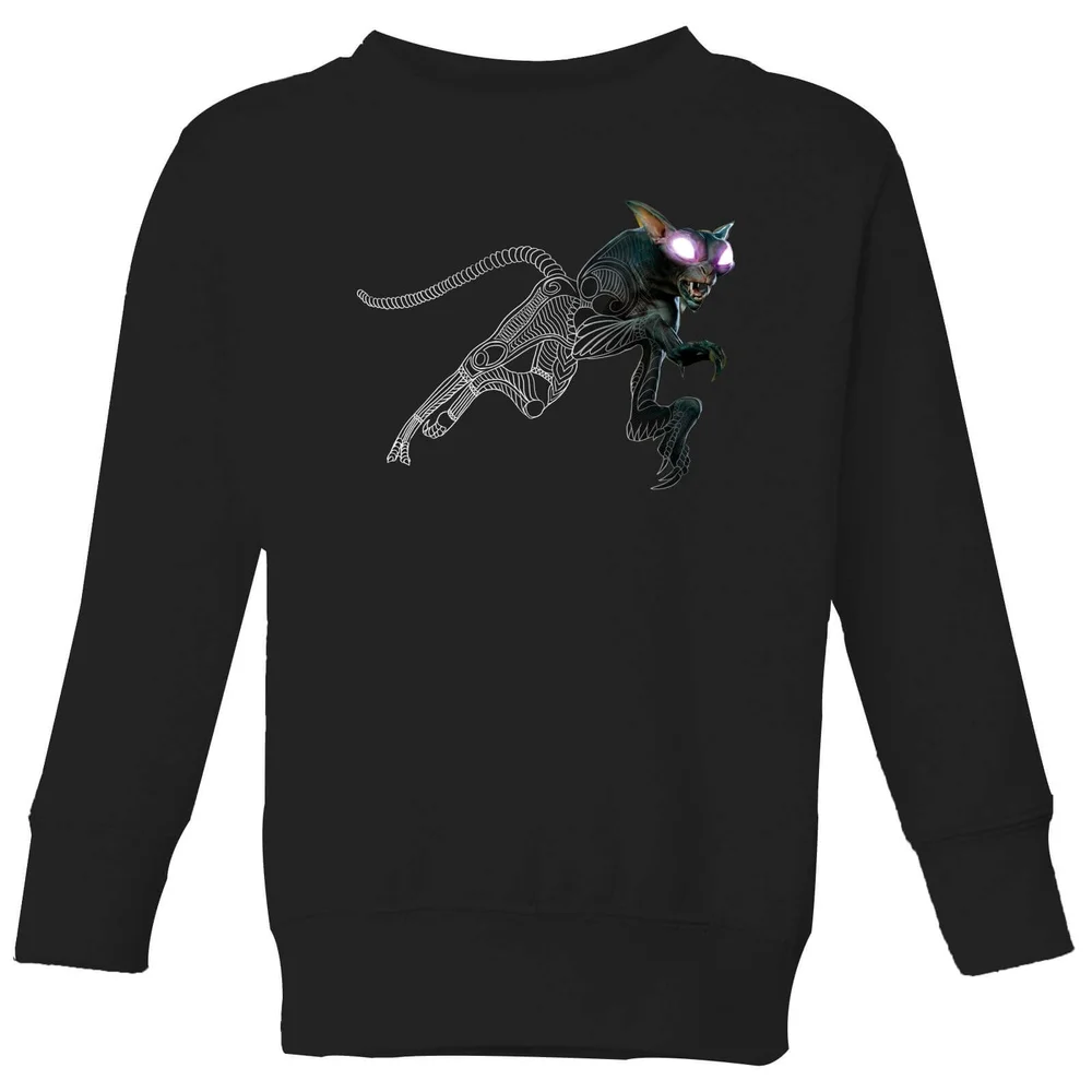 Fantastic Beasts Tribal Matagot kindertrui - Zwart - 98/104 (3-4 jaar) Afbeelding 1