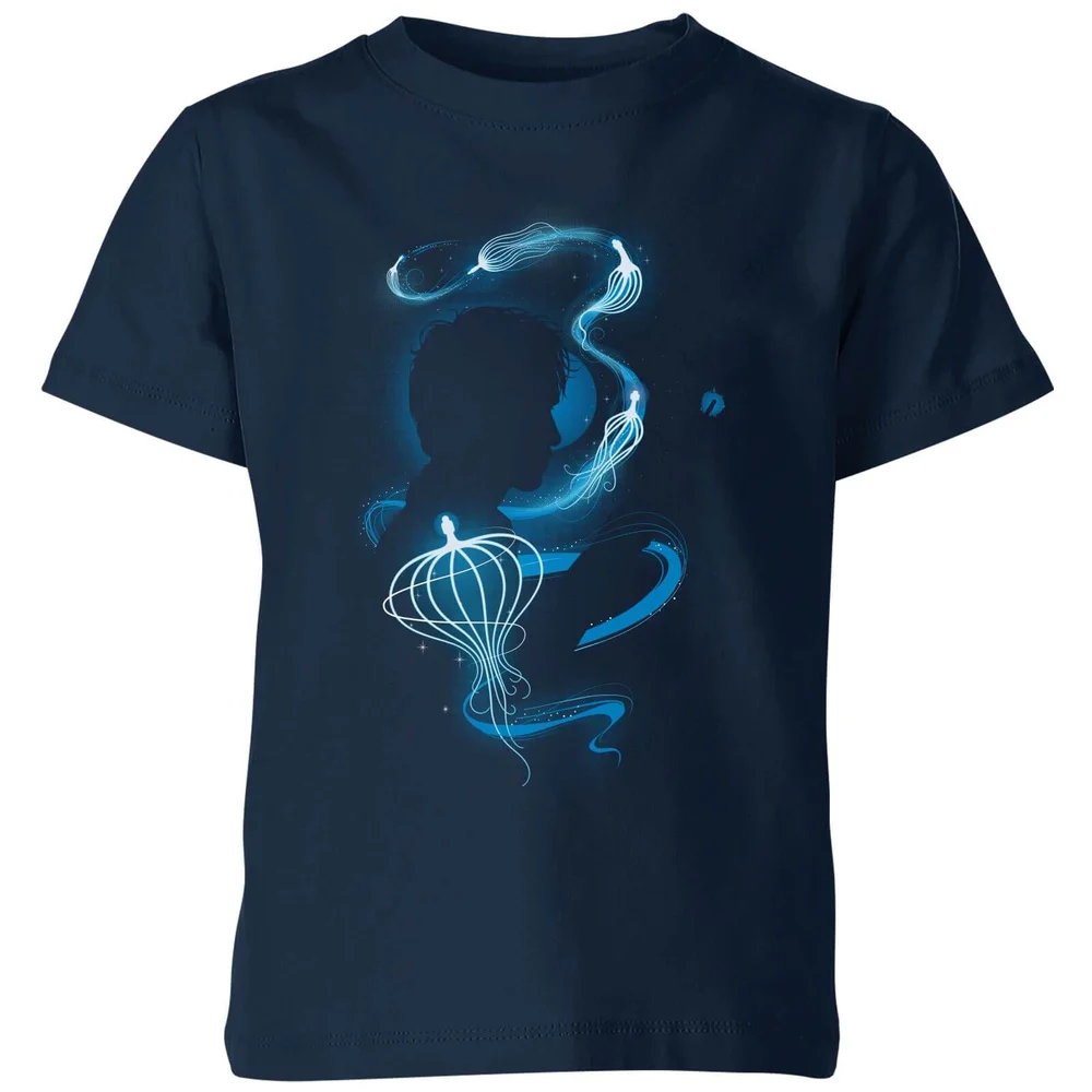 Fantastic Beasts Newt Silhouette kinder t-shirt - Navy - 98/104 (3-4 jaar) Afbeelding 1