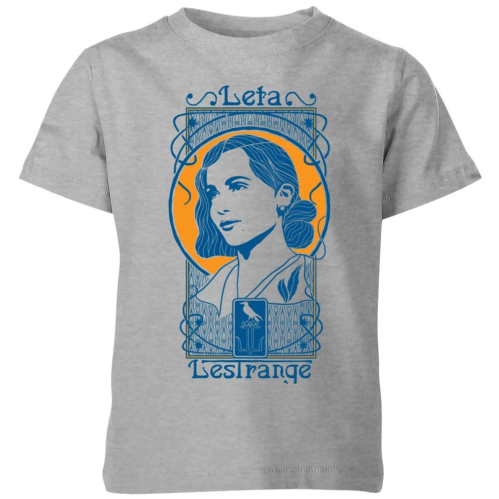 Fantastic Beasts Leta Lestrange kinder t-shirt - Grijs - 98/104 (3-4 jaar) Afbeelding 1