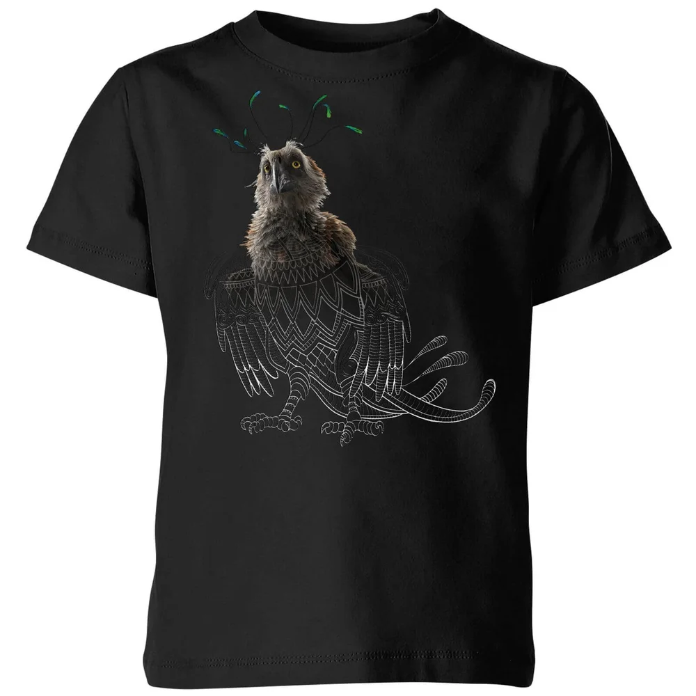 Fantastic Beasts Tribal Augurey kinder t-shirt - Zwart - 98/104 (3-4 jaar) Afbeelding 1