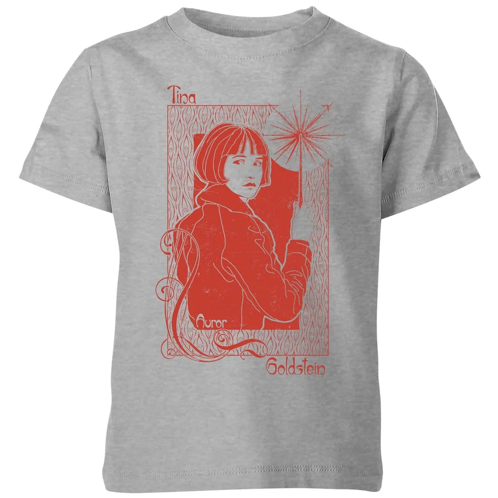 Fantastic Beasts Tina Goldstein kinder t-shirt - Grijs - 98/104 (3-4 jaar) Afbeelding 1