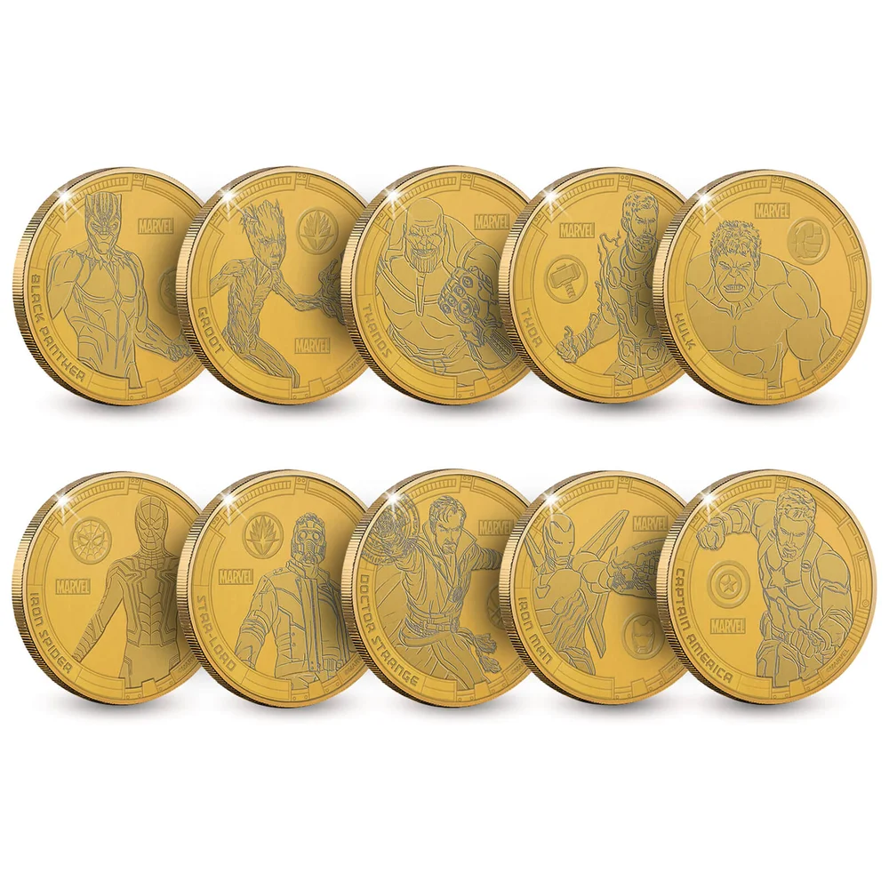 Marvel: Infinity War verzamelmunten set van 10 - Zavvi Exclusive (1000 stuks) Afbeelding 1
